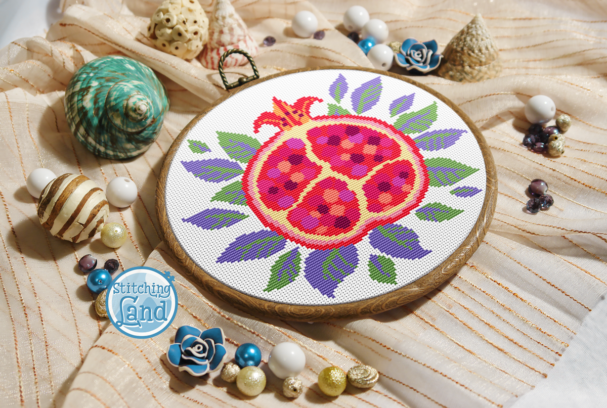 Pomegranate Cross Stitch Pattern
