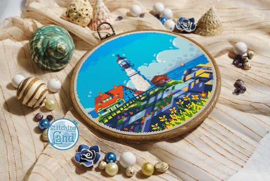 Portland Head Light Cross Stitch Pattern