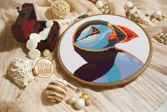 Puffin Cross Stitch Pattern