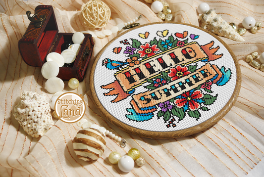 Hello Summer Cross Stitch Pattern