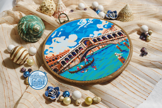 Rialto Bridge Cross Stitch Pattern