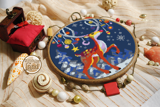 Rudolph Cross Stitch Pattern