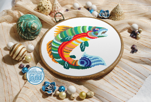 Salmon Cross Stitch Pattern