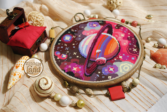 Saturn II Cross Stitch Pattern