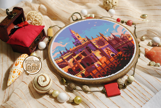 Seville Cathedral Cross Stitch Pattern