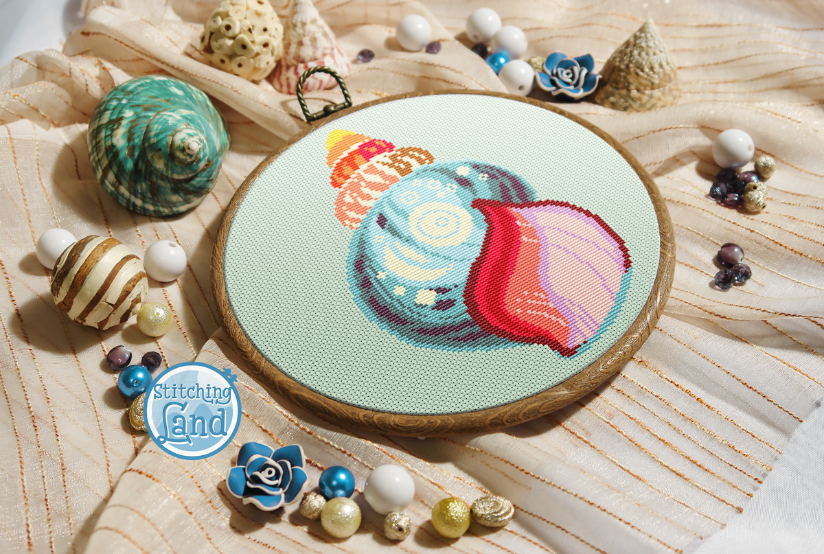 Shell Cross Stitch Pattern
