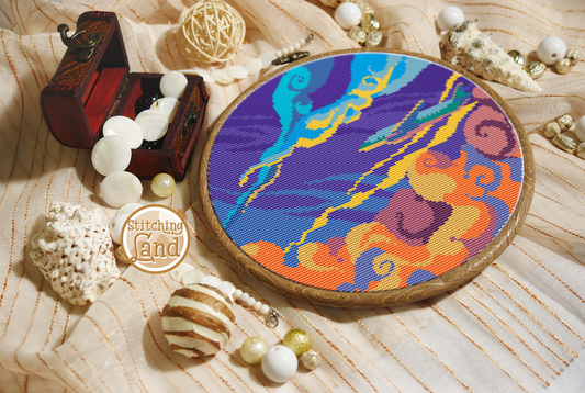 Sky Cross Stitch Pattern