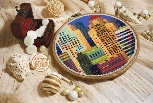 Skyscrapers Cross Stitch Pattern