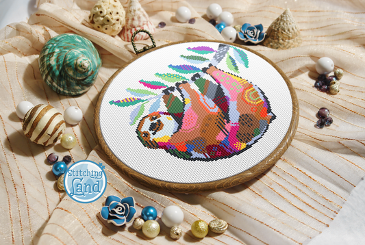 Sloth Cross Stitch Pattern