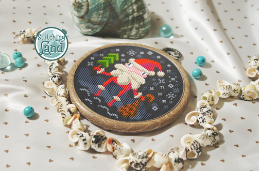 Small Santa Cross Stitch Pattern