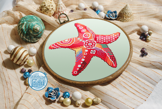 Starfish Cross Stitch Pattern