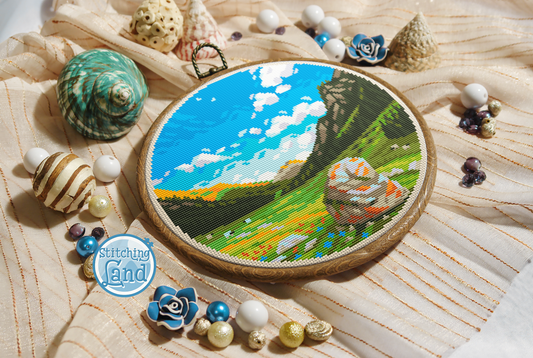 Swiss Alps Cross Stitch Pattern