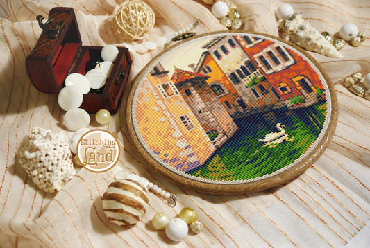 Water Channel Cross Stitch Pattern