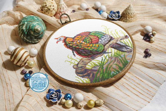 Wild Turkey Cross Stitch Pattern