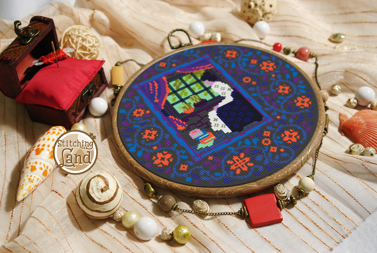 Window Cross Stitch Pattern