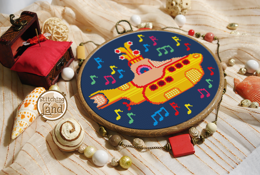 Submarine Cross Stitch Pattern