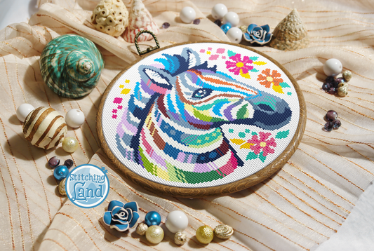 Zebra Cross Stitch Pattern