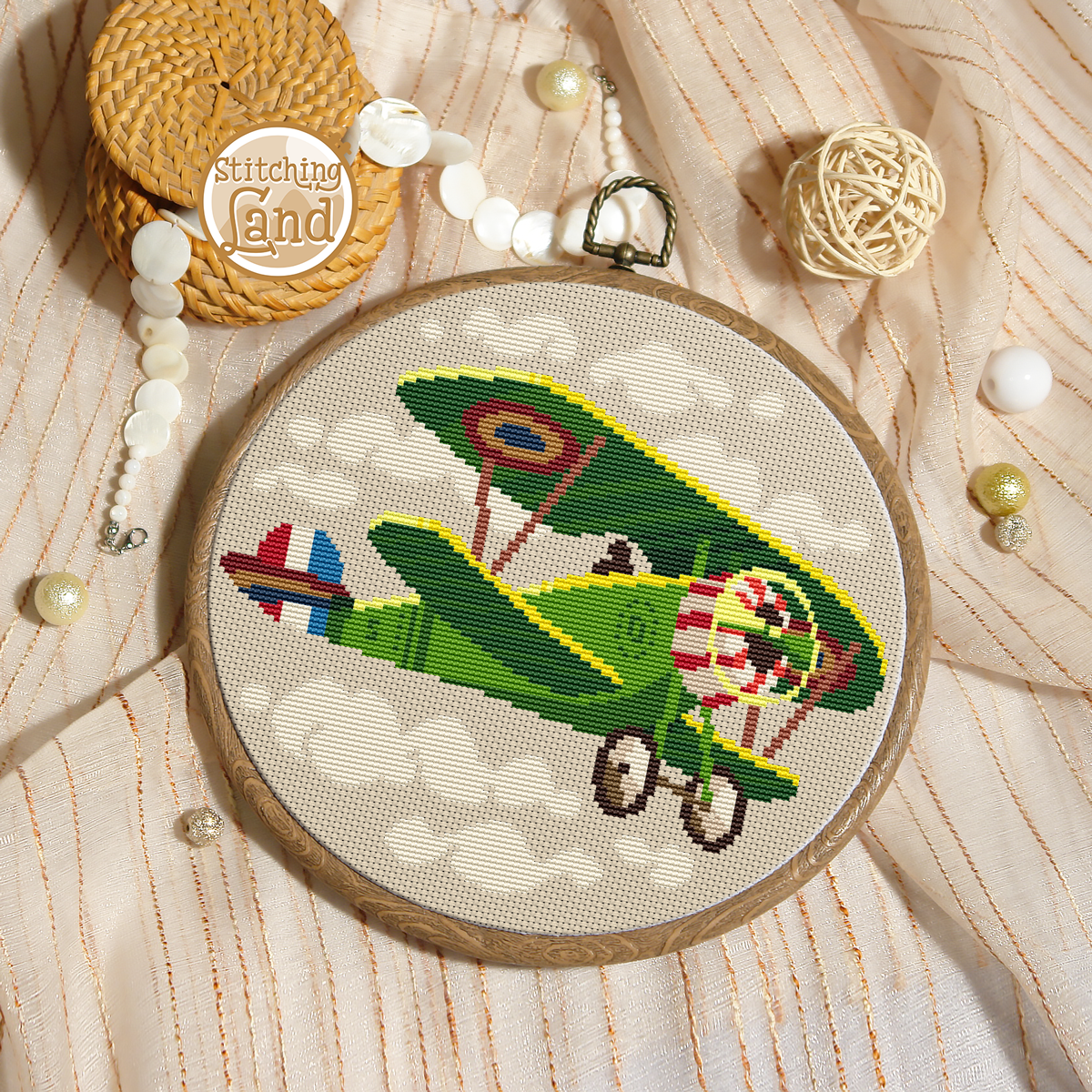 Airplane Cross Stitch Pattern