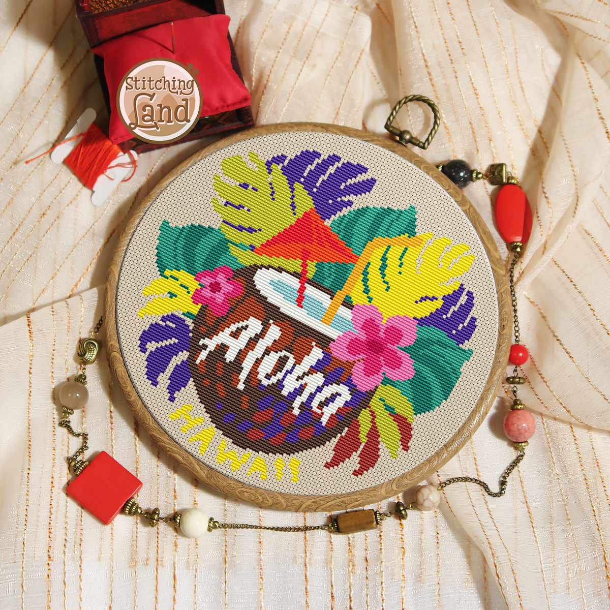 Aloha Cross Stitch Pattern