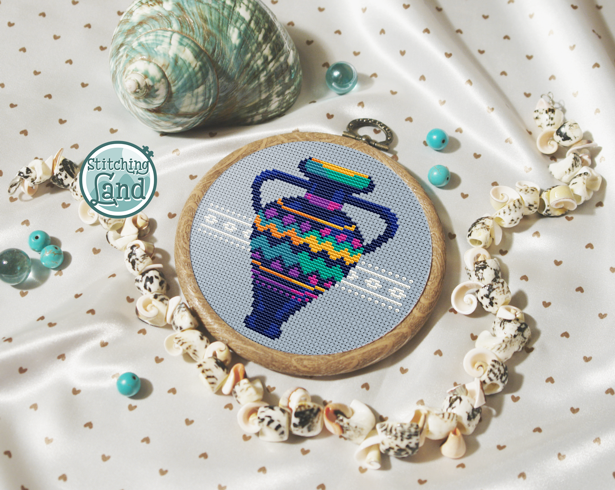Amphora Cross Stitch Pattern