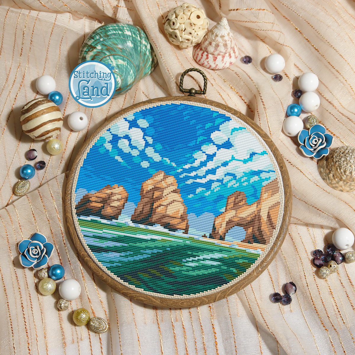 Arch Cabo San Lucas Cross Stitch Pattern
