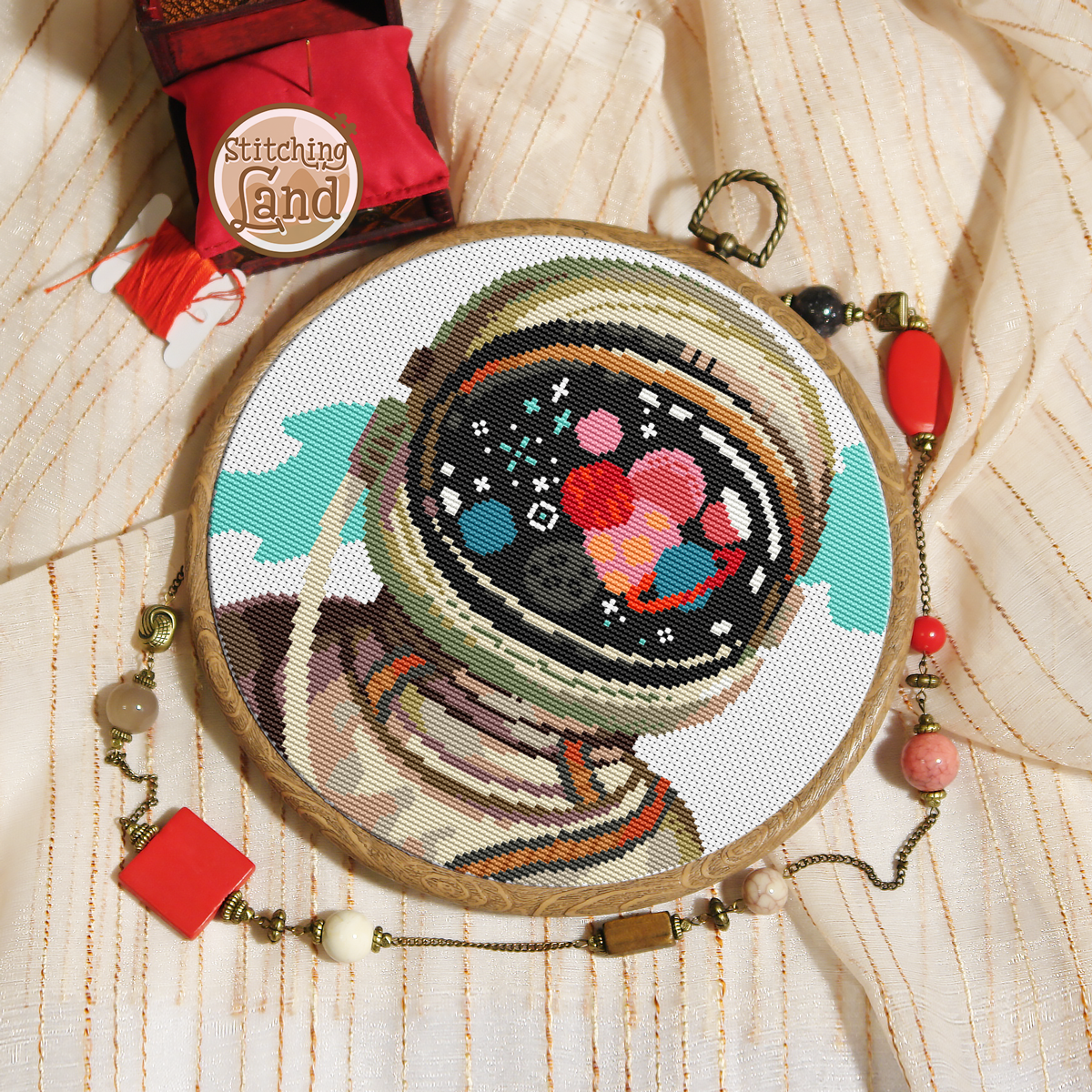 Astronaut Cross Stitch Pattern