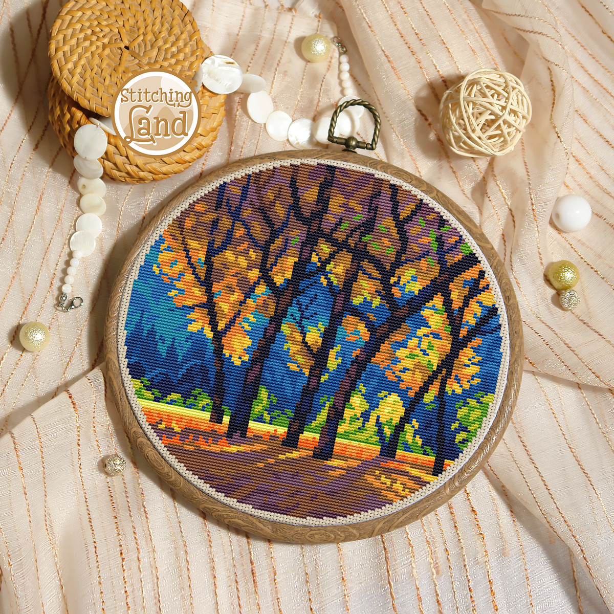 Autumn Forest II Cross Stitch Pattern