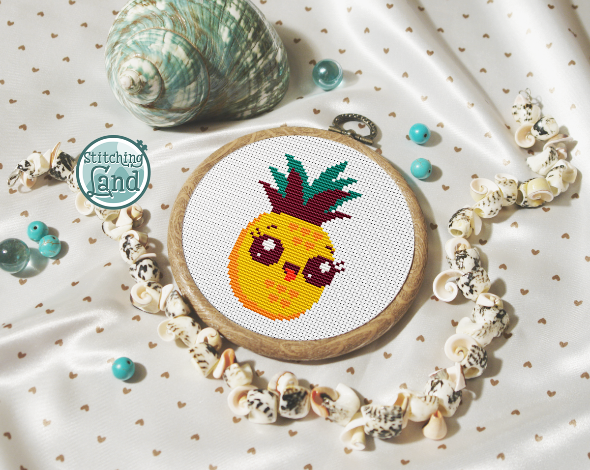 Baby Pineapple Cross Stitch Pattern