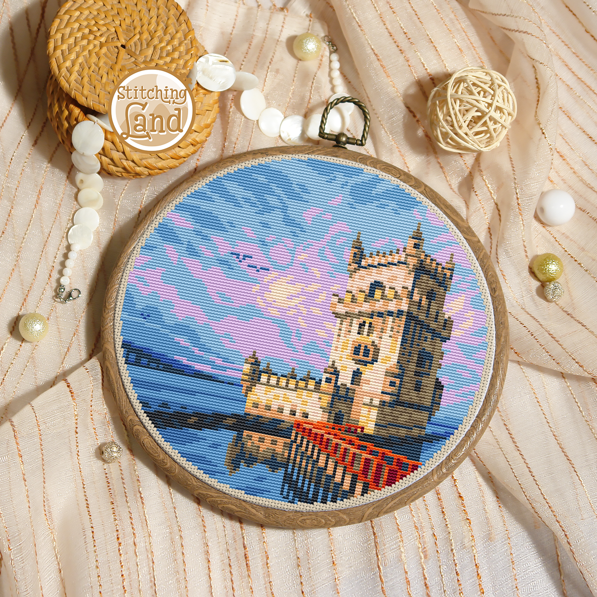 Belem Tower Cross Stitch Pattern