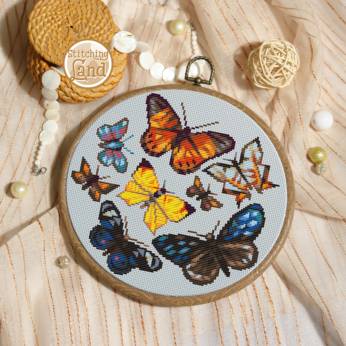 Butterflies Cross Stitch Pattern