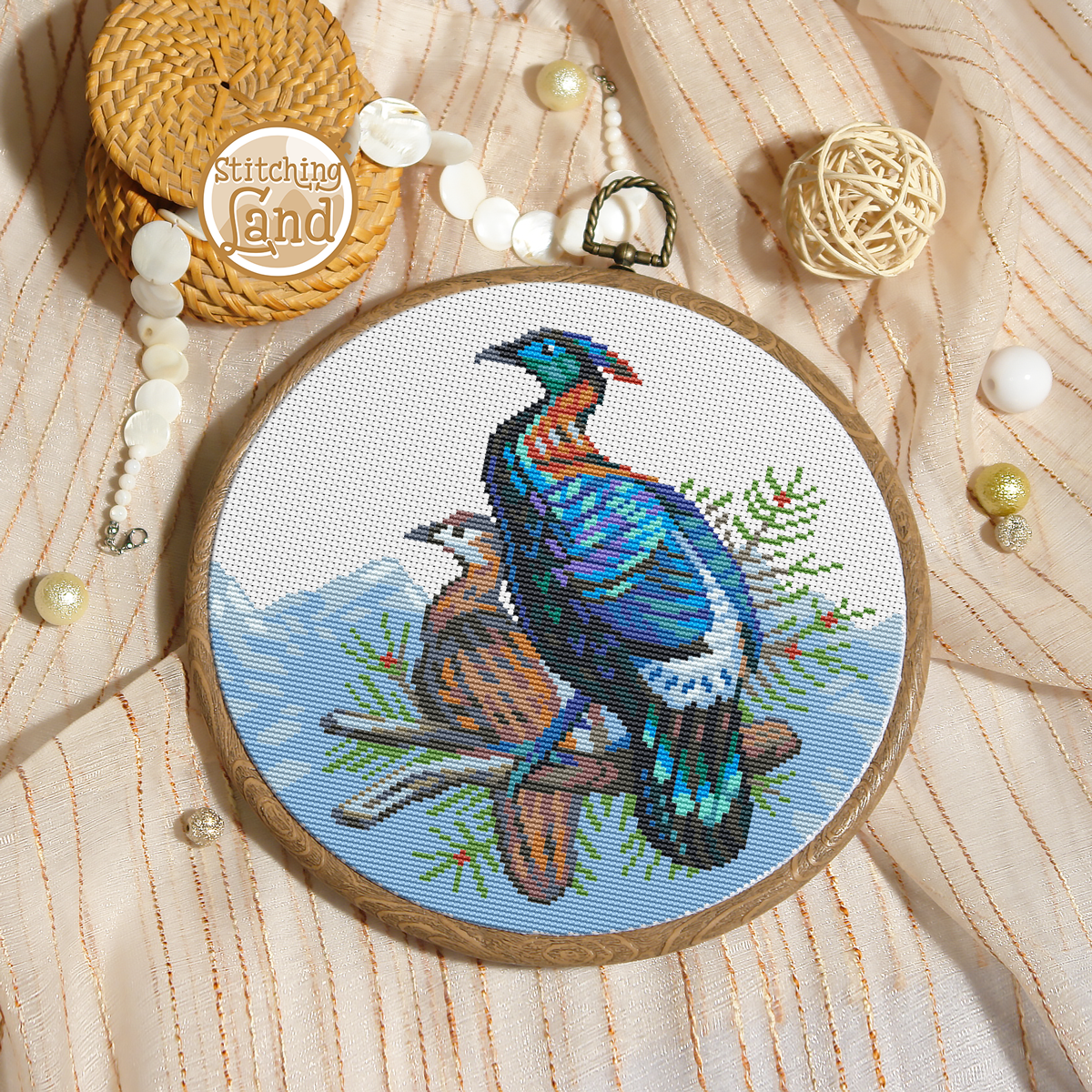 Chinese Monal Cross Stitch Pattern