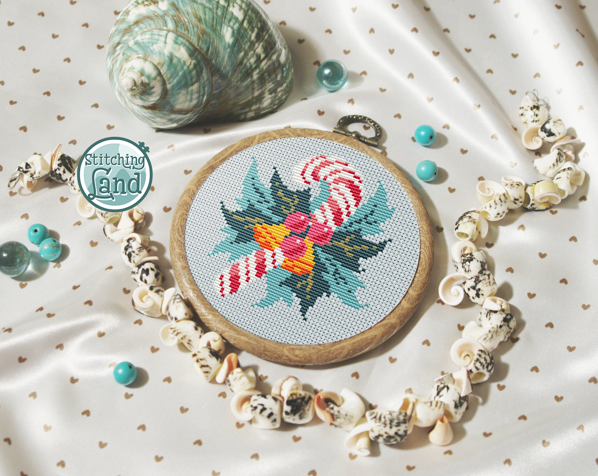 Christmas Candy Cross Stitch Pattern