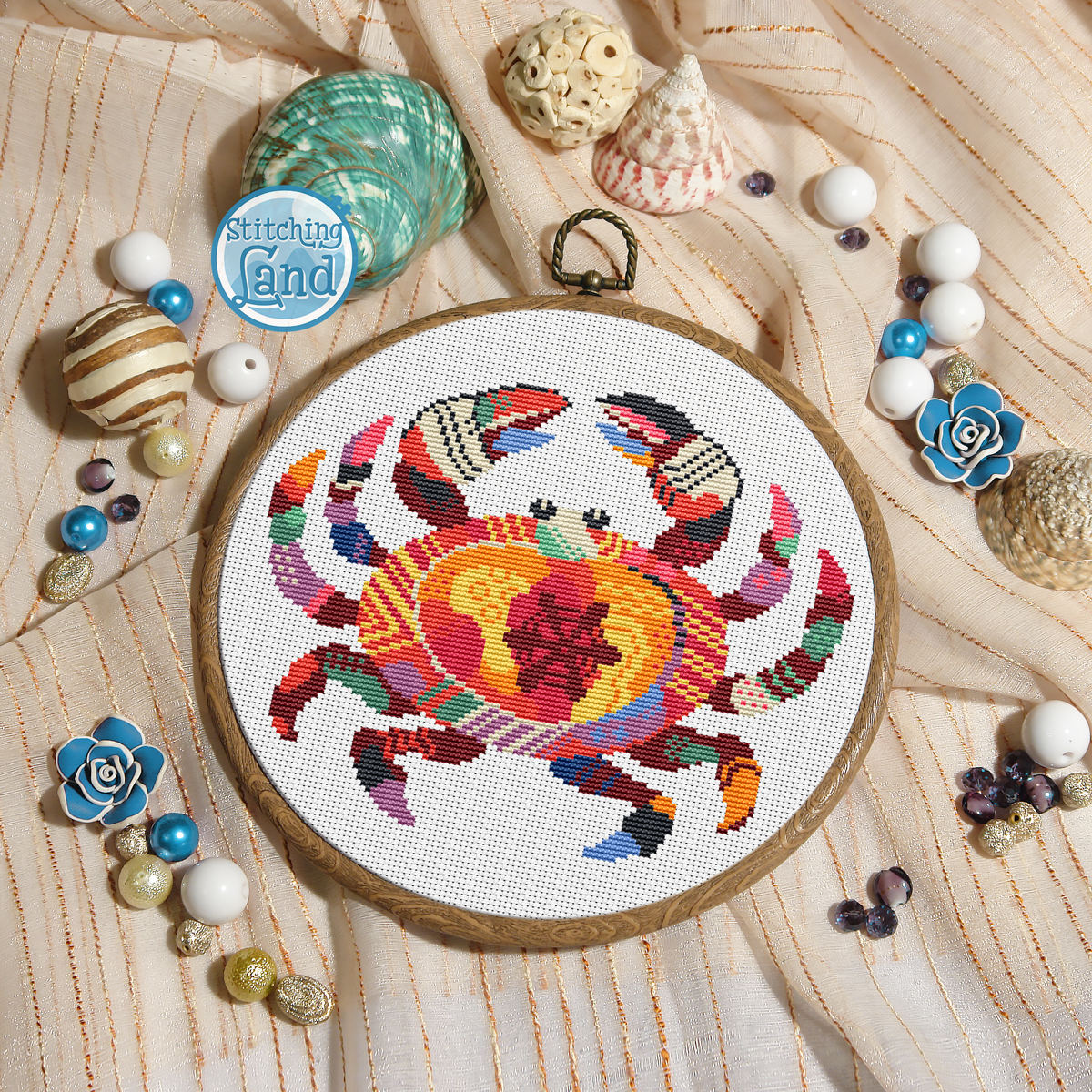 Crab Cross Stitch Pattern