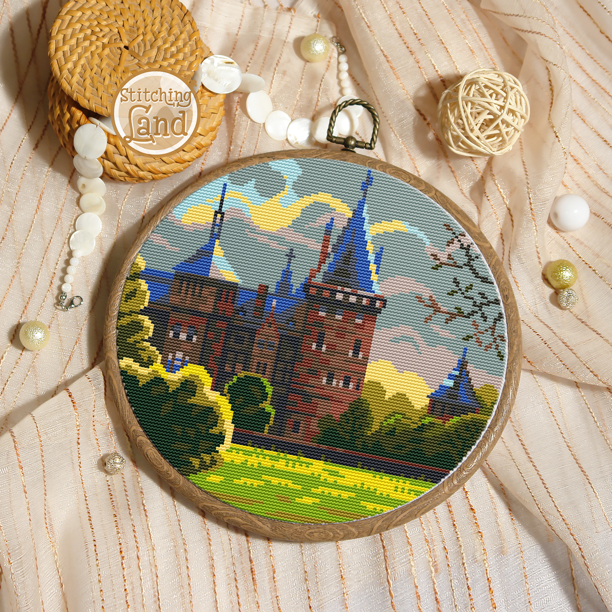 De Haar Castle Cross Stitch Pattern