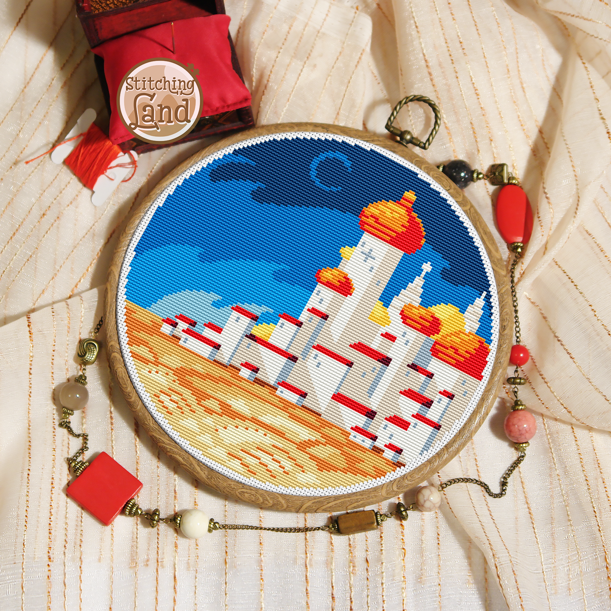 Desert City Cross Stitch Pattern
