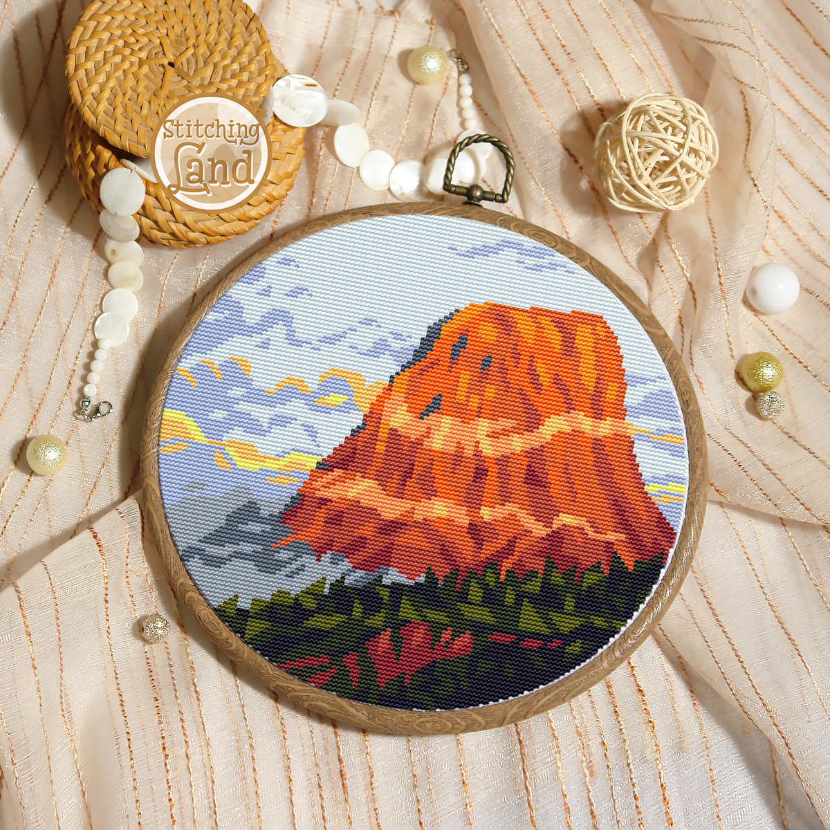 Devils Tower Cross Stitch Pattern