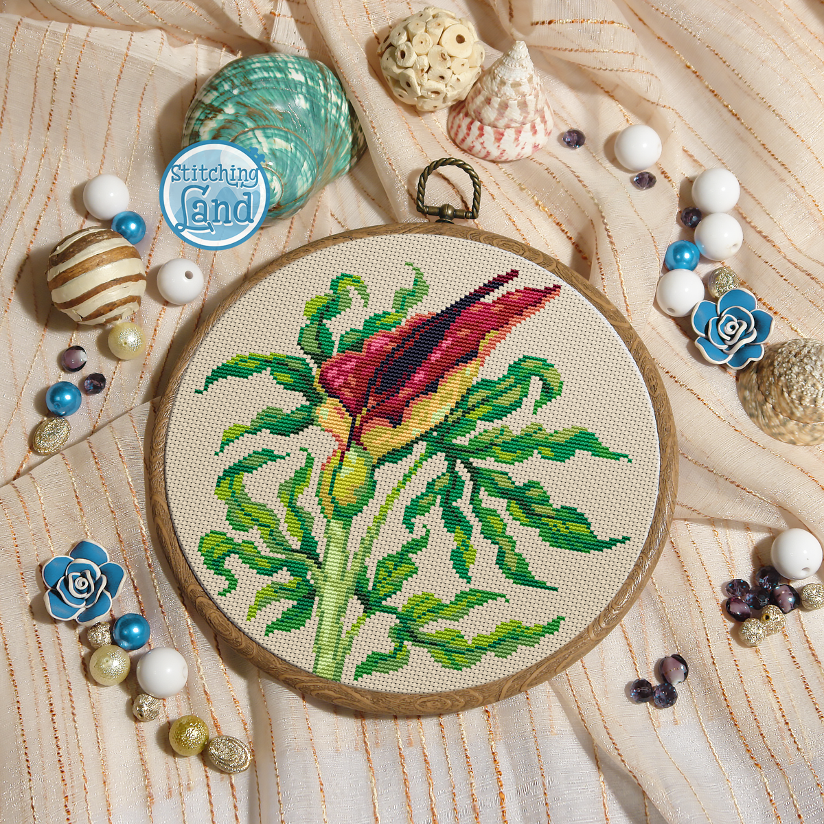 Dracunculus Cross Stitch Pattern