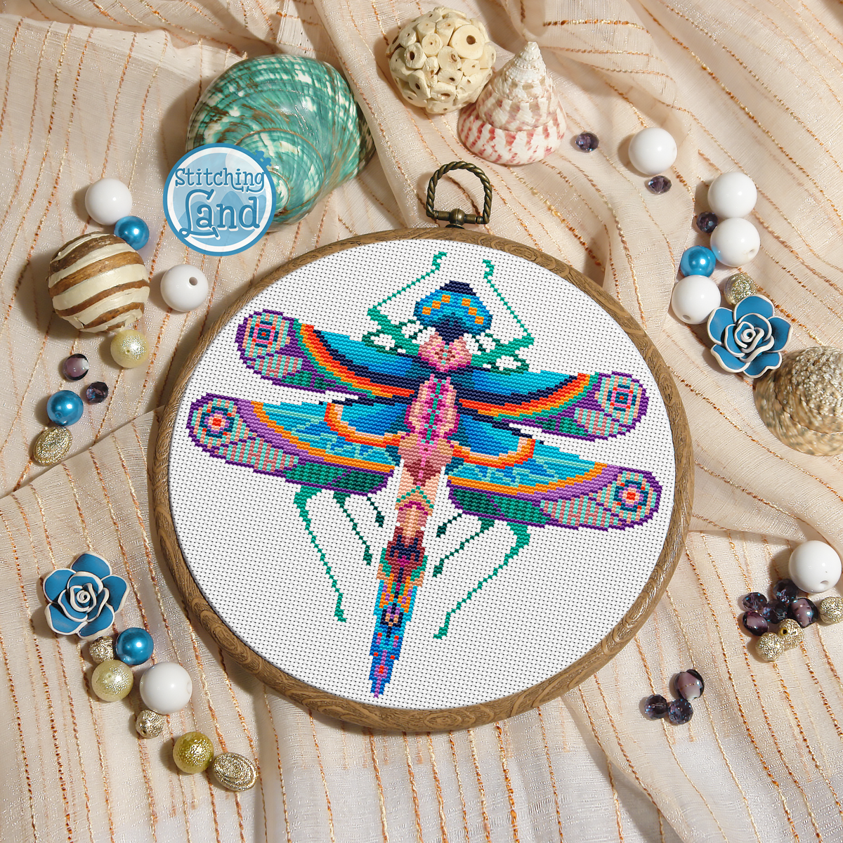 Dragonfly Cross Stitch Pattern