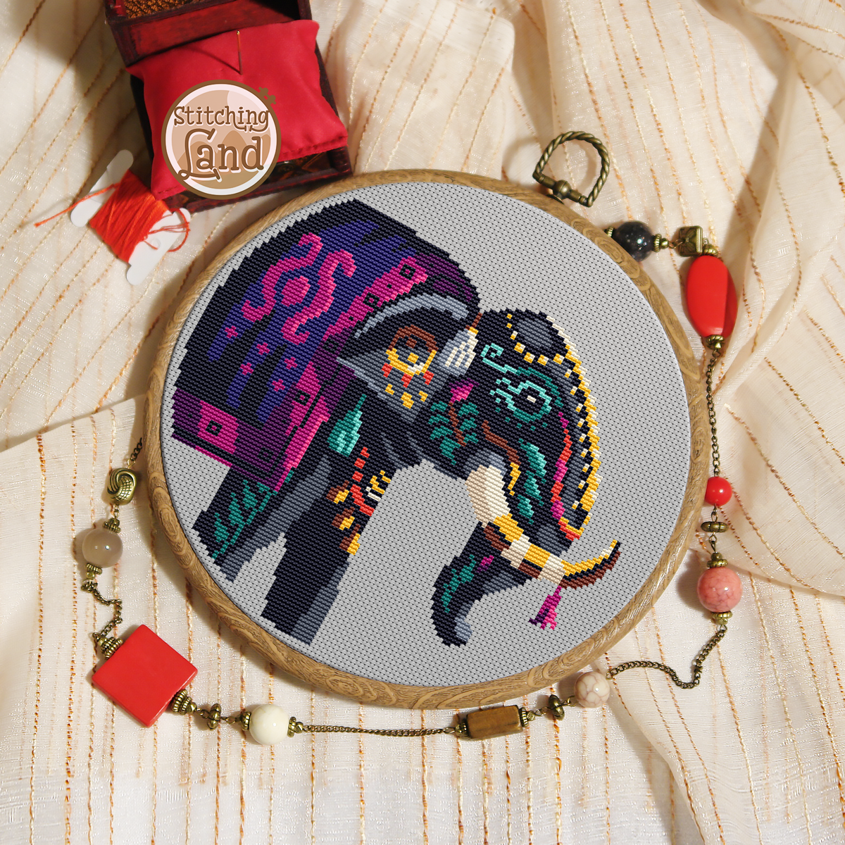 Elephant Cross Stitch Pattern