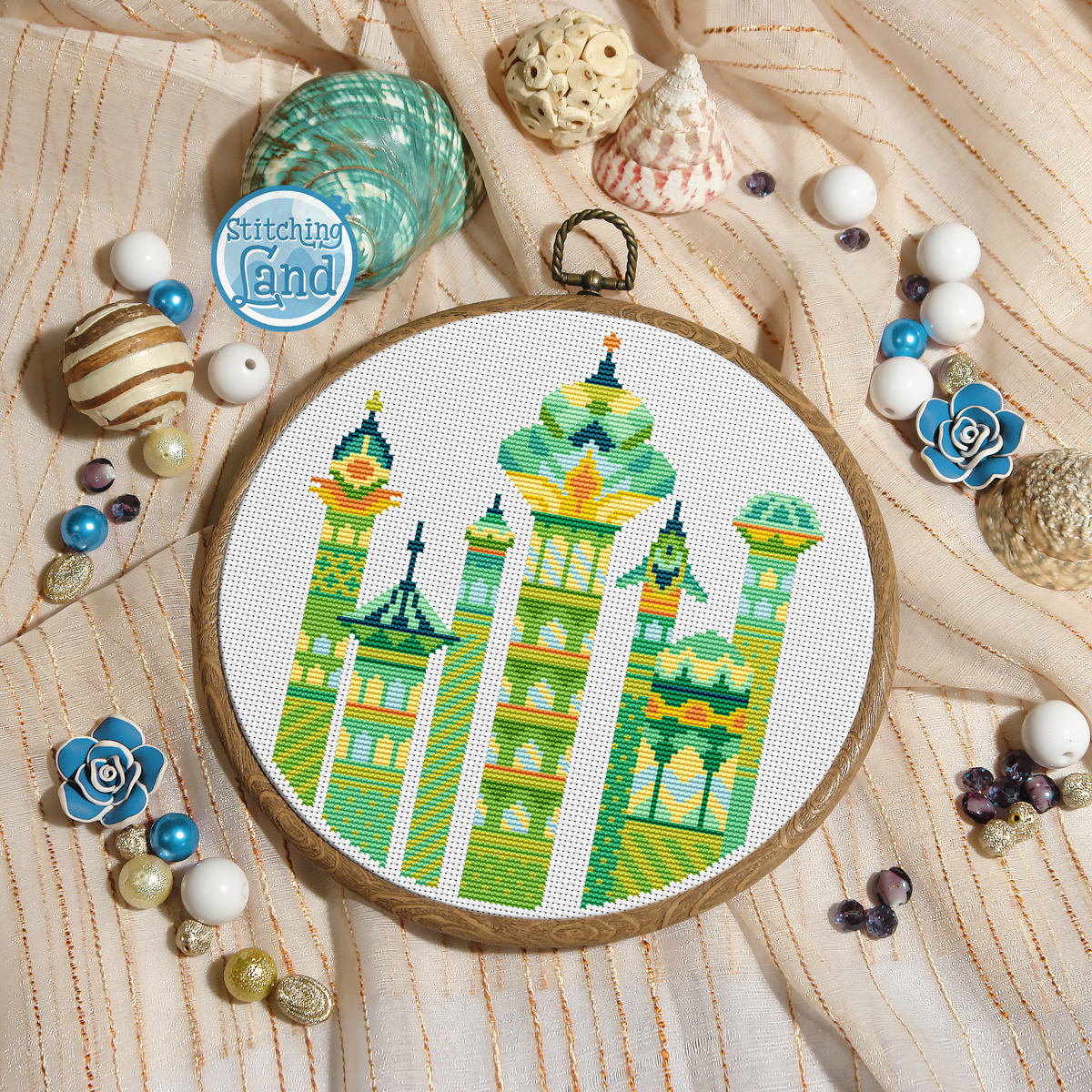 Emerald City Cross Stitch Pattern