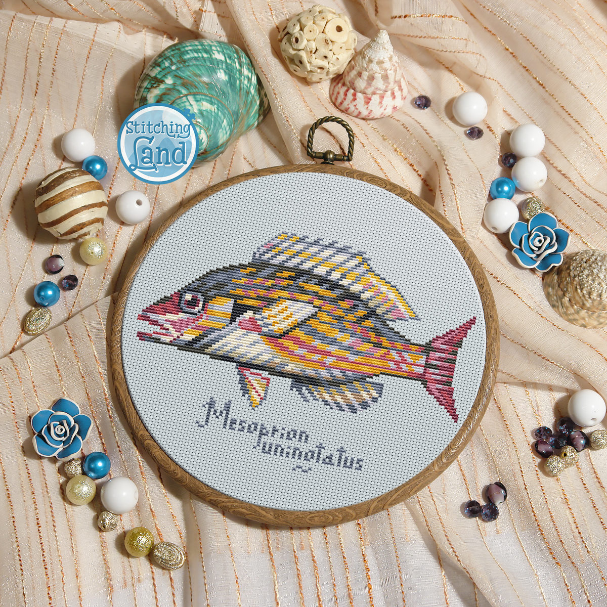 Fish Mesoprion Cross Stitch Pattern