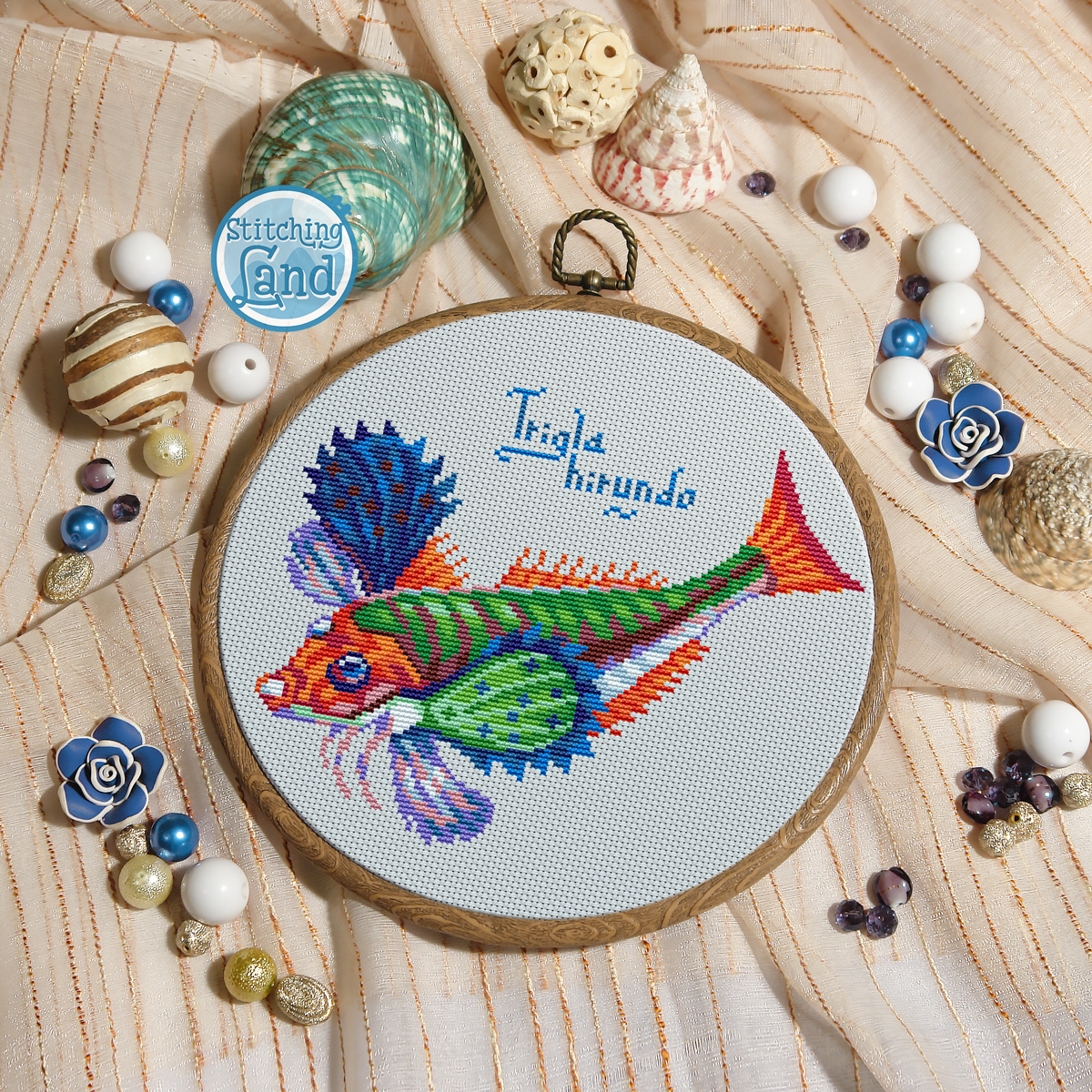 Fish Trigla Cross Stitch Pattern