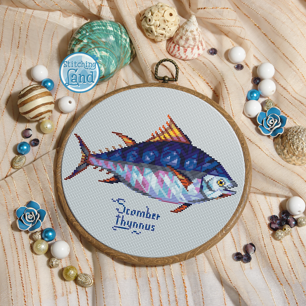 Fish Tuna Cross Stitch Pattern
