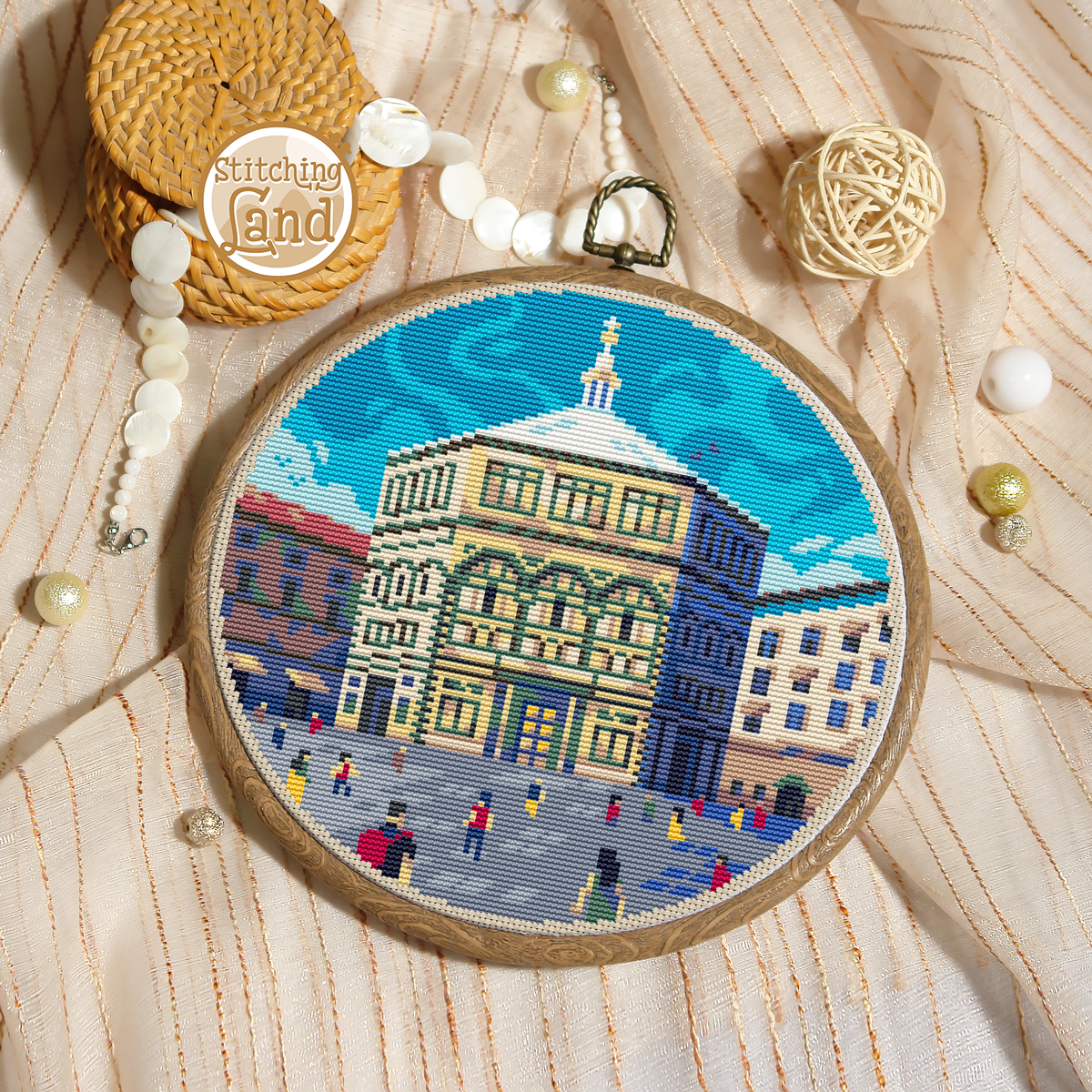 Florence Baptistery Cross Stitch Pattern