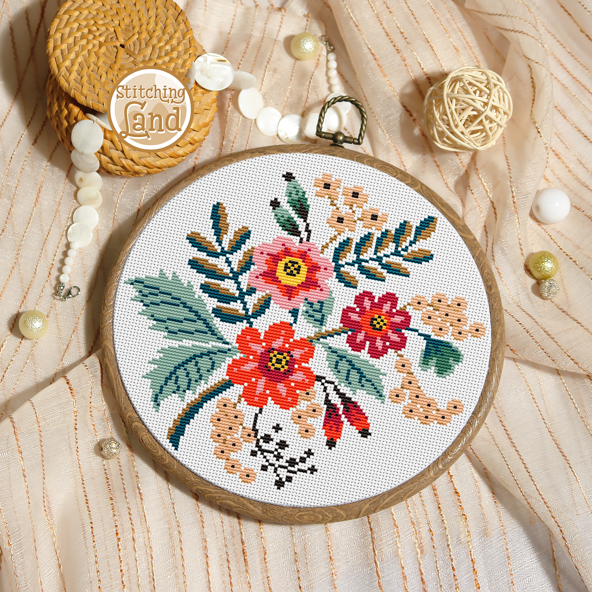 Flowers Cross Stitch Pattern