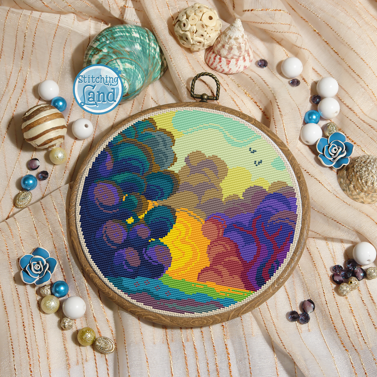 Forest Dawn Cross Stitch Pattern