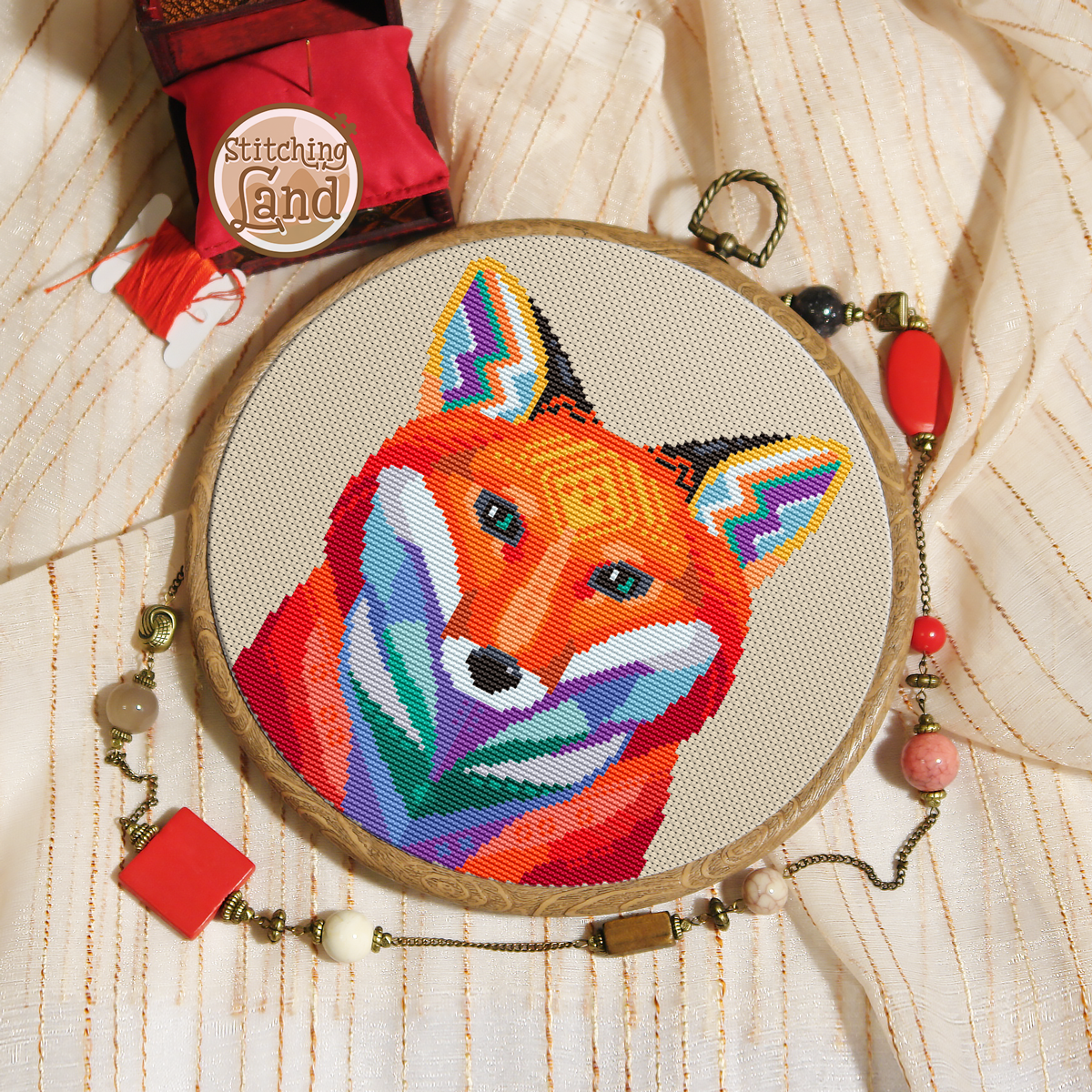 Fox II Cross Stitch Pattern