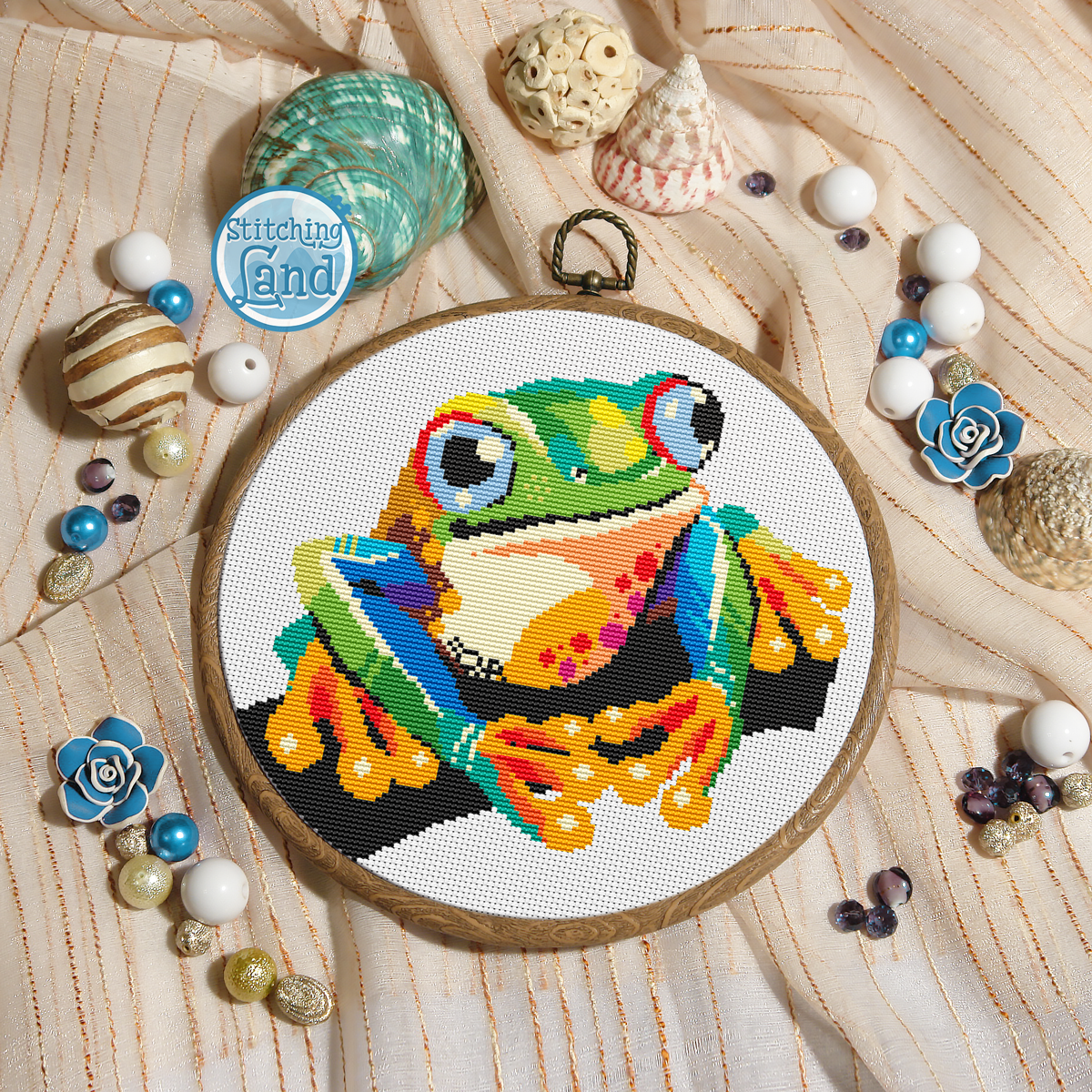 Frog Cross Stitch Pattern