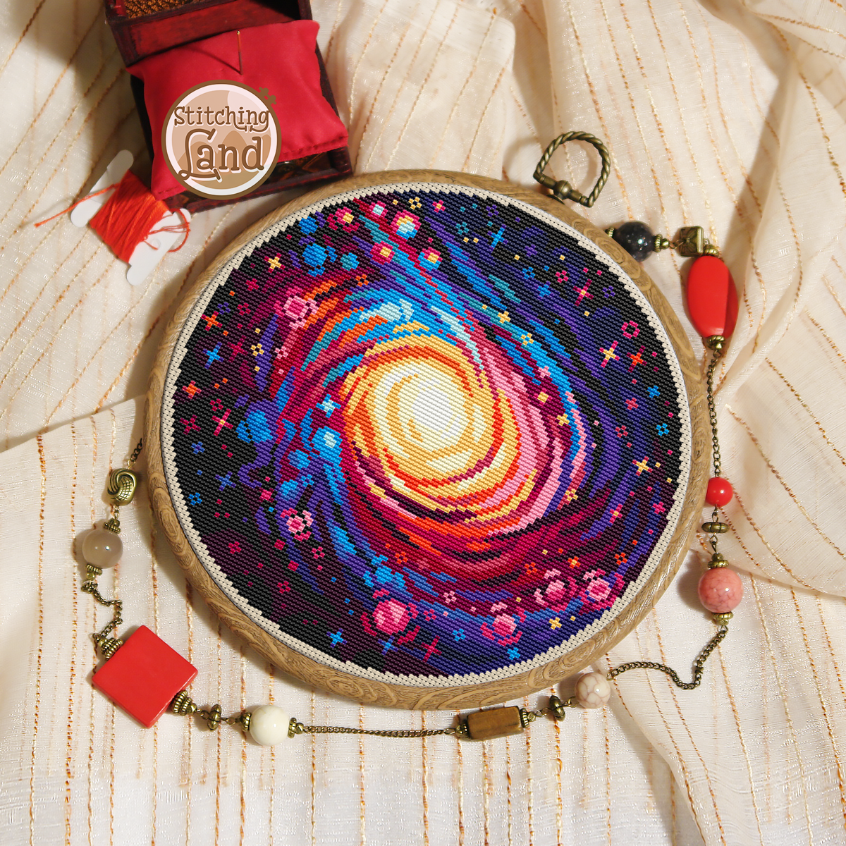 Galaxy Cross Stitch Pattern