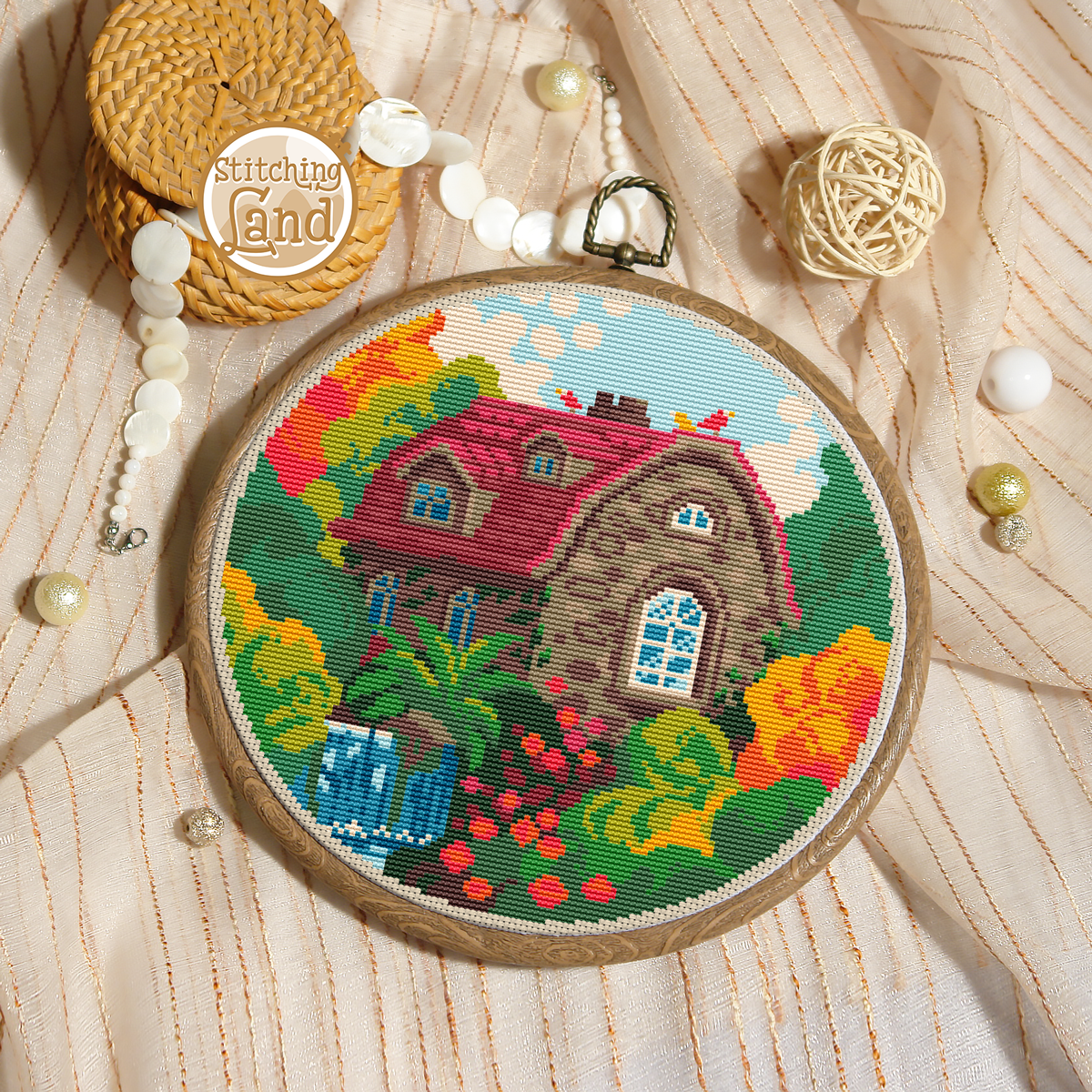 Garden Cross Stitch Pattern